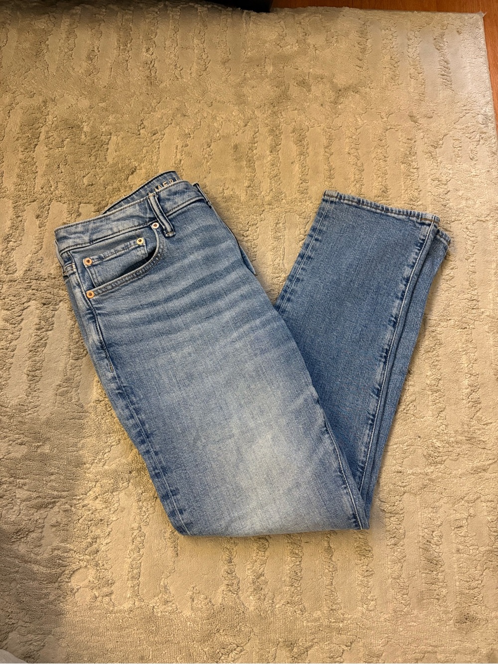 Light Blue Men’s Slim Straight Jeans